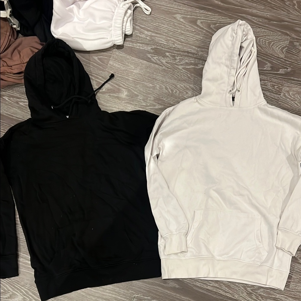 Black and White Hoodies